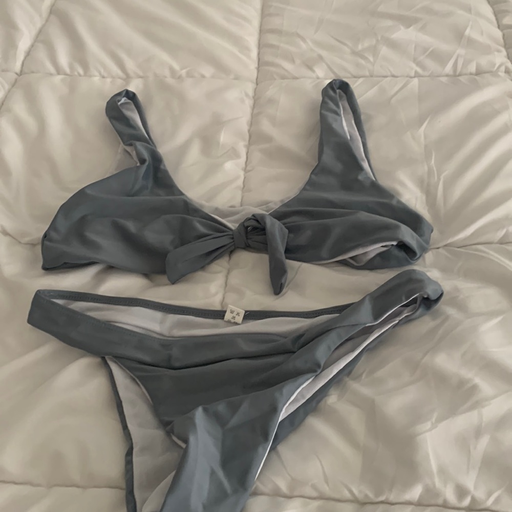 Grey 2 piece bikini